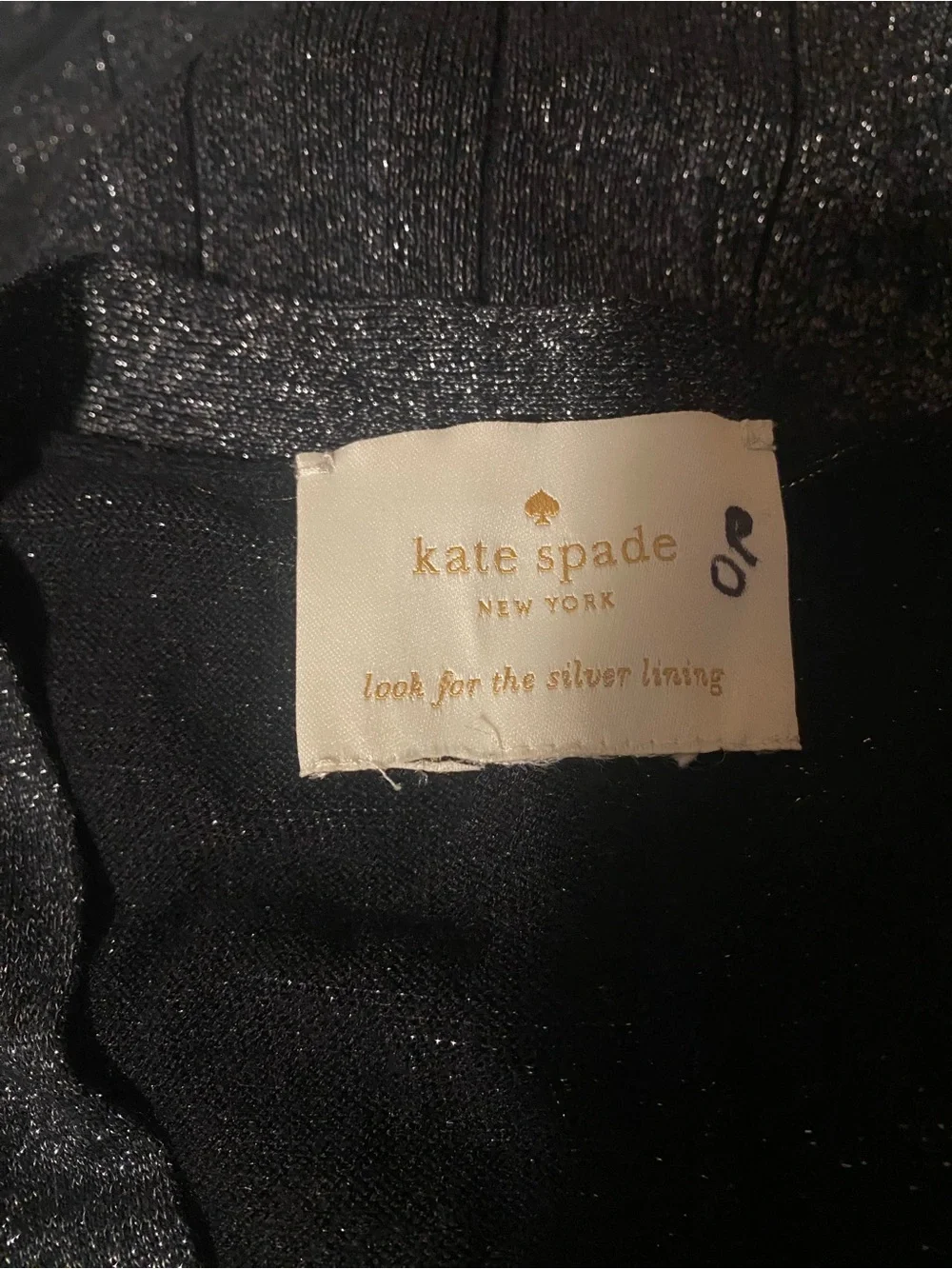 Kate Spade Charcoal Metallic Wrap Maxi Dress - Sz Large